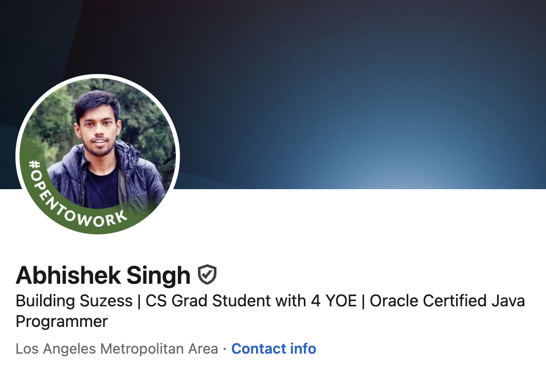 Abhishek Singh - Software Engineer